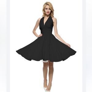 Maggie Tang Black Backless Dress